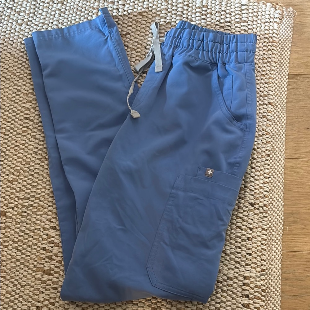 Figs Blue Straight Leg Medical Scrub Pants
